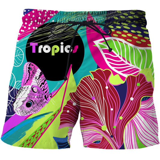 Kolorowe męskie szorty kąpielowe